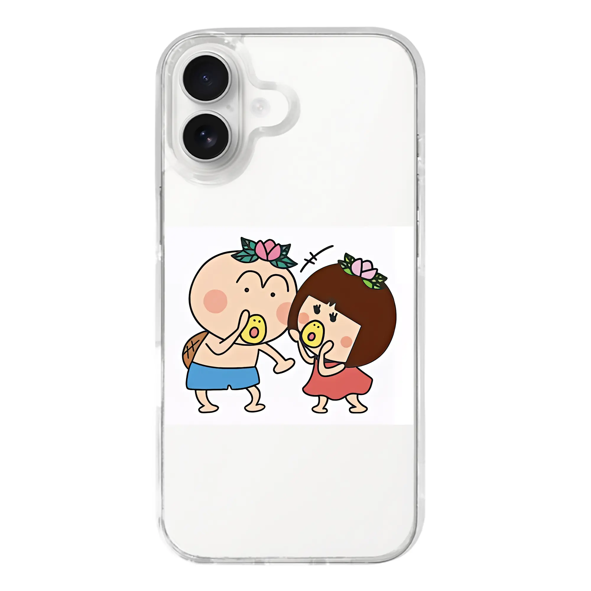 はなかっぱ グッズ,ももかっぱちゃん - iPhone 17シリーズ 透明スマホケース – 薄型・耐衝撃・精密フィット保護カバー